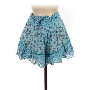 Poupette St Barth Blue Dalia Mini Skirt Size 2